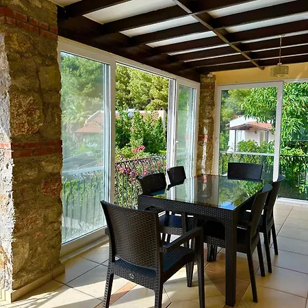 With A Private Pool And Mountain View In A Quiet Area Next To Fores Villa Fethiye