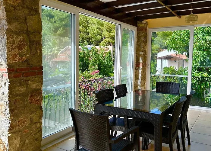 With A Private Pool And Mountain View In A Quiet Area Next To Fores Vila Fethiye